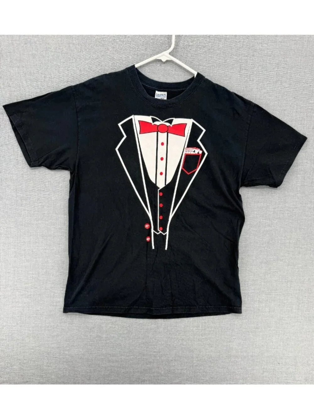 Vtg Gildan 007 Mr. Nighthawk Tuxedo T-Shirt Mens L Tee James Bond Y2K - Picture 3 of 6